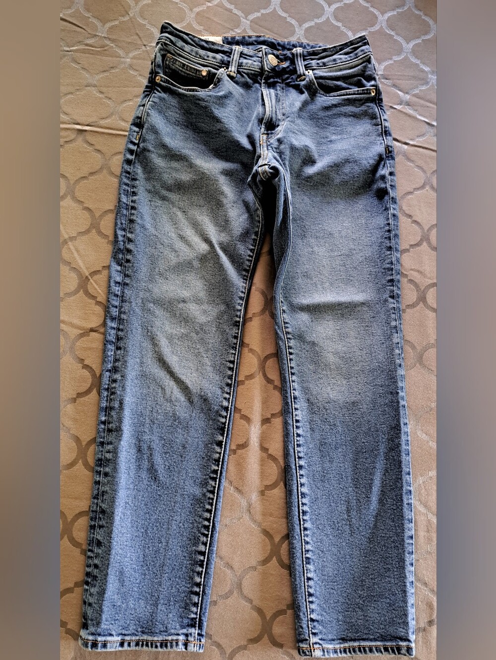 H&M Straight Regular Fit Denim Jeans 29x30 Light Wash